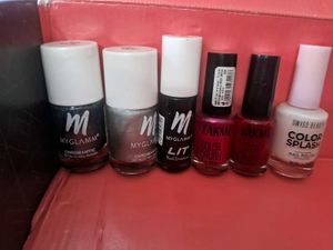 Combo Of 6 Nail Paints 💫