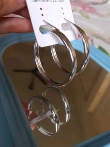 Silver Hoop Earrings