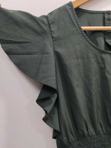 Green Ruffle Dress