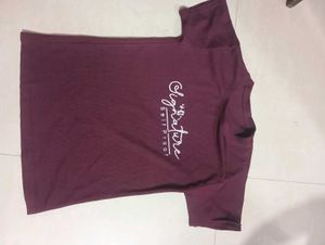 Burgundy Signature Tee