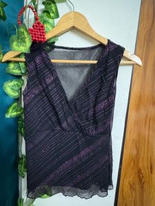 Y2K Striped Sleeveless Top