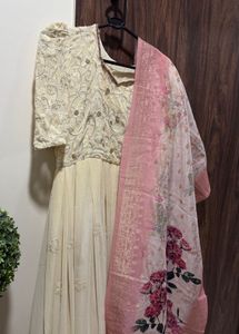Elegant Anarkali Kurta with Dupatta