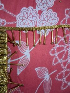 Gold Beaded Trim (Lehas) (15 Meter)
