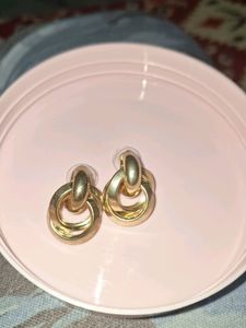 Gold Color Earrings Brand New