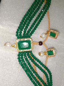 Green Colour Necklace