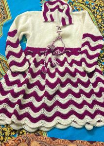 Knitted Frock For Winters