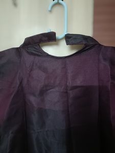 New Maroon Gown With Belt