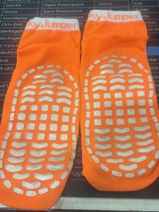 Sky Jumper Gripper Socks - Orange