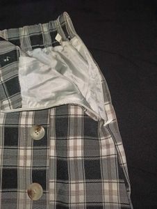 Checkered Skirt (Black&amp;White)
