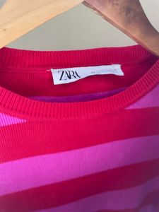 zara Striped Long Sleeve Top