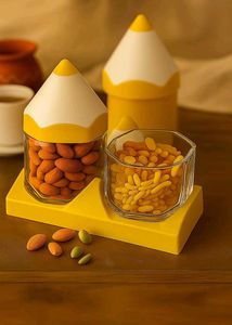 Cute Pencil Dryfruits Storage Jars