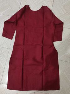 Maroon Embroidered Kurti