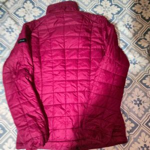 Burgundy Puffer Jacket