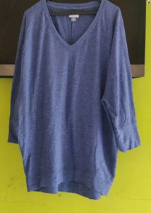 old navy Blue V-Neck Top