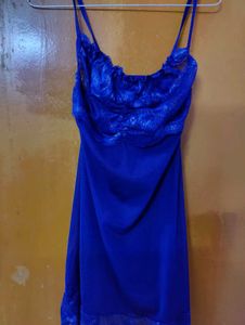 Blue Lingerie Slip Dress (Sexy nighty )