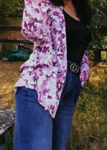 Floral Print Overshirt