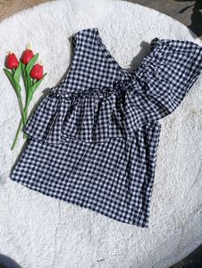 Clearance Sale! Mango Assymetrical Ruched Top