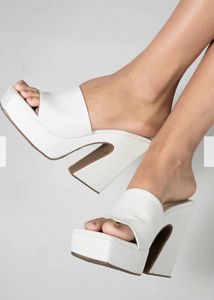 White Y2K Little Box Heels