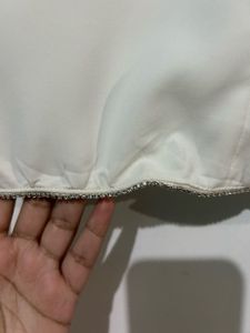 Zara padded shoulder top