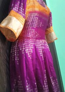 Cotton silk latest trending model gown