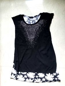 Black Embellished Top