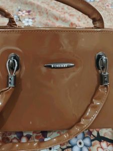 Brown B-Cherry Handbag