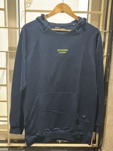 Navy Graphic Hoodie - 'Illusion' Text