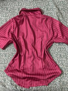 ✮⋆˙ Striped Button-Up Shirt