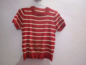 Striped Red Top
