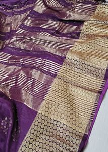 Purple Partywear Saree