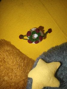 Viral Crochet Rose potli Pouch/earpodes pouch