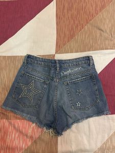 Star Denim Shorts