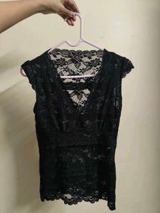 Black Y2k Top