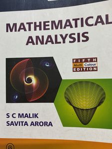 Mathematical Analysis SC Malik &amp; Savita Arora
