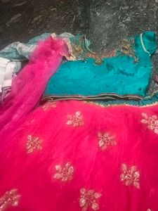 Pink Embellished Lehenga Choli