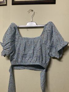 Floral Print Crop Top