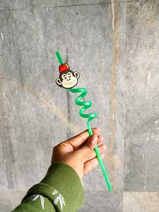 Cute Monkey Straw