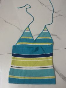 Striped Halter Top