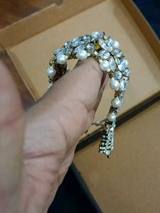 Pearl &amp; Crystal Floral Bracelet