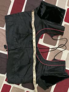 Elegant Pink &amp; Black Saree