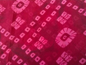 Bhandej Red Saaree