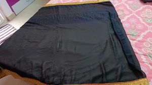 Elegant Black &amp; Beige Saree with Red border