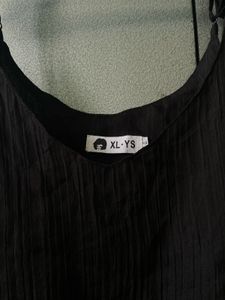 Black Ruffle Top