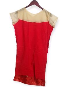 Red and Gold Traditional Embroidered Dress (Woman)