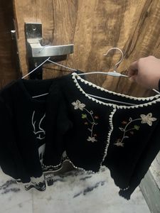 Embroidered Cardigan