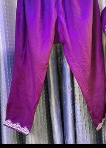 Pakistani Purple Color Suite