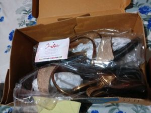 Elegant Gold Strap Sandals