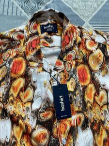 Bashtirt Abstract Print Button-Down Shirt