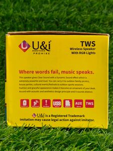 U&amp;i UiBS-5283 Boxer Series Wireless Bluetooth Spea