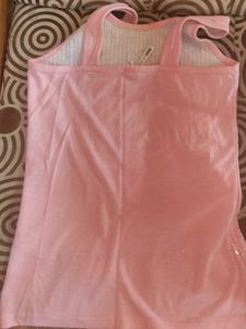 Cute Pink Sequin Tank Top